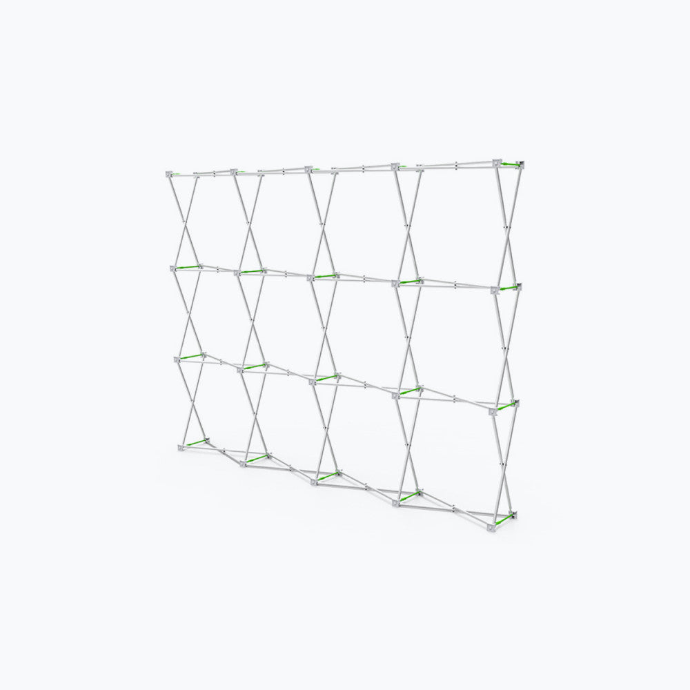 10ft Straight Velcro Fabric Pop Up Display (Hardware Only)
