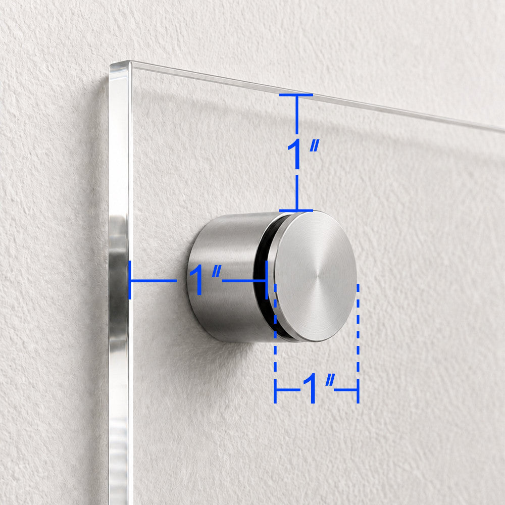 Clear Acrylic - Full White Backing